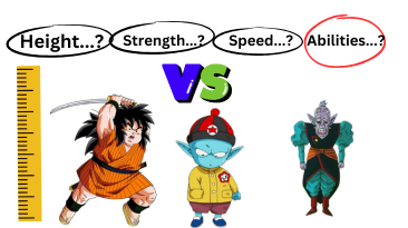 yajirobe vs old kai vs emperor pilaf height strength roles & techniques in dragon ball z